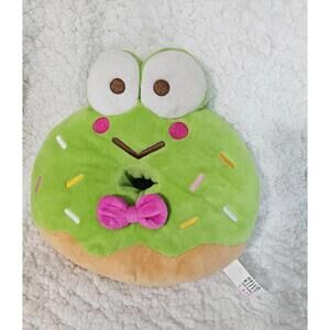 Gund Hello Kitty Cafe Friends Keroppi Green Frog Donut Plush Toy 2023 Sprinkles